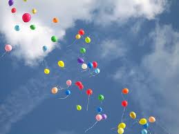 let it go balloons fly away